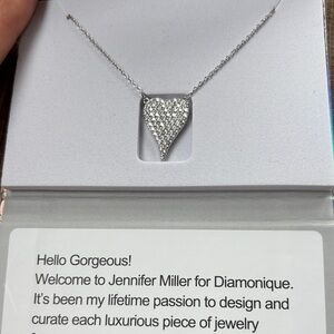 Jennifer Miller Silver Heart Pendant Necklace